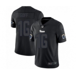 Men's Nike Los Angeles Rams #16 Jared Goff Limited Black Rush Impact NFL Jersey