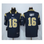 Men's Nike Los Angeles Rams #16 Jared Goff Limited Navy Blue Team Color NFL Jersey