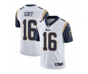 Men's Nike Los Angeles Rams #16 Jared Goff Vapor Untouchable Limited White NFL Jersey