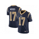 Men's Nike Los Angeles Rams #17 Robert Woods Vapor Untouchable Limited Navy Blue Team Color NFL Jersey