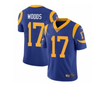 Men's Nike Los Angeles Rams #17 Robert Woods Vapor Untouchable Limited Royal Blue Alternate NFL Jersey