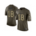 Men's Nike Los Angeles Rams #18 Cooper Kupp Limited Green Salute to Service NFL Jersey