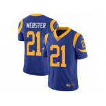 Men's Nike Los Angeles Rams #21 Kayvon Webster Vapor Untouchable Limited Royal Blue Alternate NFL Jersey