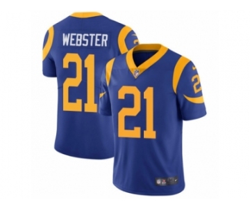 Men's Nike Los Angeles Rams #21 Kayvon Webster Vapor Untouchable Limited Royal Blue Alternate NFL Jersey