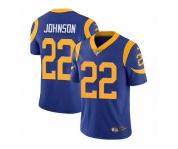 Men's Nike Los Angeles Rams #22 Trumaine Johnson Vapor Untouchable Limited Royal Blue Alternate NFL Jersey