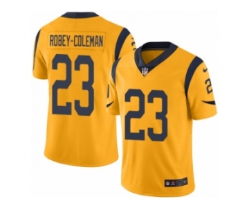 Men's Nike Los Angeles Rams #23 Nickell Robey-Coleman Limited Gold Rush NFL Jersey