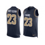 Men's Nike Los Angeles Rams #23 Nickell Robey-Coleman Limited Navy Blue Player Name & Number Tank Top NFL Jersey