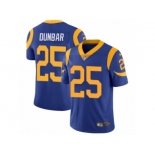 Men's Nike Los Angeles Rams #25 Lance Dunbar Vapor Untouchable Limited Royal Blue Alternate NFL Jersey