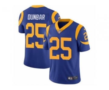 Men's Nike Los Angeles Rams #25 Lance Dunbar Vapor Untouchable Limited Royal Blue Alternate NFL Jersey