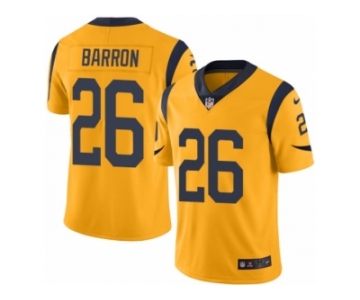 Men's Nike Los Angeles Rams #26 Mark Barron Limited Gold Rush NFL Jersey