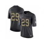 Men's Nike Los Angeles Rams #29 Eric Dickerson Limited Black 2016 Salute to Service NFL Jersey