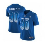 Men's Nike Los Angeles Rams #30 Todd Gurley Limited Royal Blue NFC 2019 Pro Bowl NFL Jersey