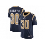 Men's Nike Los Angeles Rams #30 Todd Gurley Vapor Untouchable Limited Navy Blue Team Color NFL Jersey