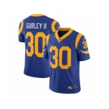 Men's Nike Los Angeles Rams #30 Todd Gurley Vapor Untouchable Limited Royal Blue Alternate NFL Jersey