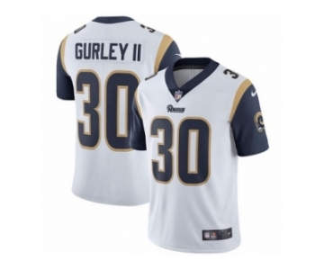 Men's Nike Los Angeles Rams #30 Todd Gurley Vapor Untouchable Limited White NFL Jersey