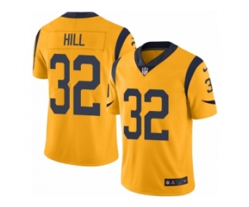 Men's Nike Los Angeles Rams #32 Troy Hill Limited Gold Rush NFL Jersey