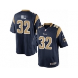 Men's Nike Los Angeles Rams #32 Troy Hill Limited Navy Blue Team Color NFL Jersey