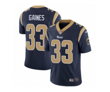 Men's Nike Los Angeles Rams #33 E.J. Gaines Vapor Untouchable Limited Navy Blue Team Color NFL Jersey