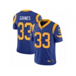 Men's Nike Los Angeles Rams #33 E.J. Gaines Vapor Untouchable Limited Royal Blue Alternate NFL Jersey