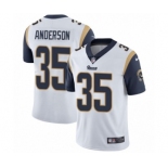 Men's Nike Los Angeles Rams #35 C.J. Anderson White Vapor Untouchable Limited Player NFL Jersey