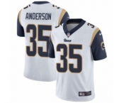 Men's Nike Los Angeles Rams #35 C.J. Anderson White Vapor Untouchable Limited Player NFL Jersey