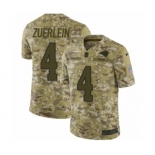 Men's Nike Los Angeles Rams #4 Greg Zuerlein Limited Camo 2018 Salute to Service NFL Jersey