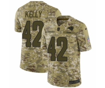 Men's Nike Los Angeles Rams #42 John Kelly Limited Camo 2018 Salute to Service NFL Jersey