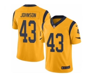 Men's Nike Los Angeles Rams #43 John Johnson Limited Gold Rush NFL Jersey