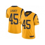 Men's Nike Los Angeles Rams #45 Zach Laskey Limited Gold Rush NFL Jersey