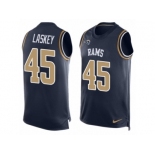 Men's Nike Los Angeles Rams #45 Zach Laskey Limited Navy Blue Player Name & Number Tank Top NFL Jersey