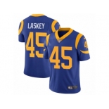 Men's Nike Los Angeles Rams #45 Zach Laskey Vapor Untouchable Limited Royal Blue Alternate NFL Jersey