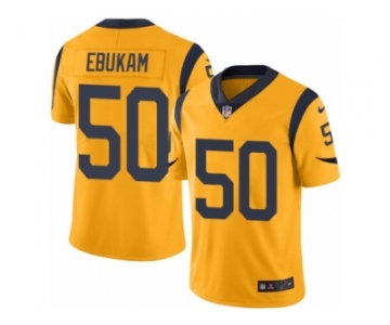 Men's Nike Los Angeles Rams #50 Samson Ebukam Limited Gold Rush NFL Jersey