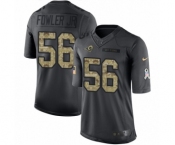 Men's Nike Los Angeles Rams #56 Dante Fowler Jr Limited Black 2016 Salute to Service NFL Jersey