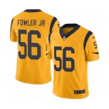 Men's Nike Los Angeles Rams #56 Dante Fowler Jr Limited Gold Rush Vapor Untouchable NFL Jersey