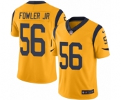 Men's Nike Los Angeles Rams #56 Dante Fowler Jr Limited Gold Rush Vapor Untouchable NFL Jersey