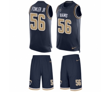 Men's Nike Los Angeles Rams #56 Dante Fowler Jr Limited Navy Blue Tank Top Suit NFL Jersey