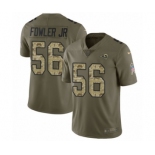 Men's Nike Los Angeles Rams #56 Dante Fowler Jr Limited Olive Camo 2017 Salute to Service NFL Jersey