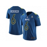 Men's Nike Los Angeles Rams #6 Johnny Hekker Limited Blue 2017 Pro Bowl NFL Jersey