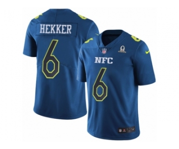 Men's Nike Los Angeles Rams #6 Johnny Hekker Limited Blue 2017 Pro Bowl NFL Jersey