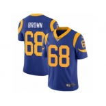 Men's Nike Los Angeles Rams #68 Jamon Brown Vapor Untouchable Limited Royal Blue Alternate NFL Jersey