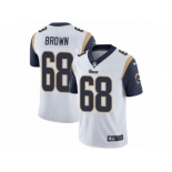 Men's Nike Los Angeles Rams #68 Jamon Brown Vapor Untouchable Limited White NFL Jersey