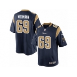 Men's Nike Los Angeles Rams #69 Cody Wichmann Limited Navy Blue Team Color NFL Jersey