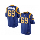 Men's Nike Los Angeles Rams #69 Cody Wichmann Limited Royal Blue Alternate NFL Jersey