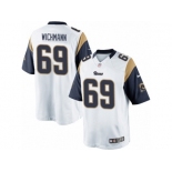 Men's Nike Los Angeles Rams #69 Cody Wichmann Limited White NFL Jersey