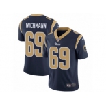 Men's Nike Los Angeles Rams #69 Cody Wichmann Vapor Untouchable Limited Navy Blue Team Color NFL Jersey