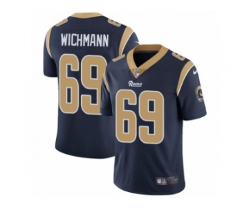 Men's Nike Los Angeles Rams #69 Cody Wichmann Vapor Untouchable Limited Navy Blue Team Color NFL Jersey