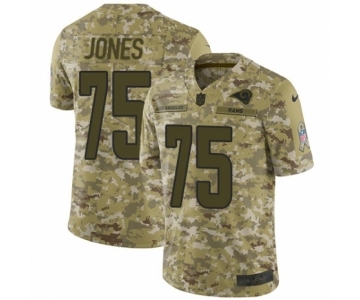 Men's Nike Los Angeles Rams #75 Deacon Jones Limited Camo 2018 Salute to Service NFL Jersey