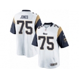 Men's Nike Los Angeles Rams #75 Deacon Jones Limited White NFL Jersey