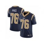 Men's Nike Los Angeles Rams #76 Orlando Pace Vapor Untouchable Limited Navy Blue Team Color NFL Jersey