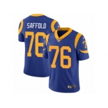 Men's Nike Los Angeles Rams #76 Rodger Saffold Vapor Untouchable Limited Royal Blue Alternate NFL Jersey